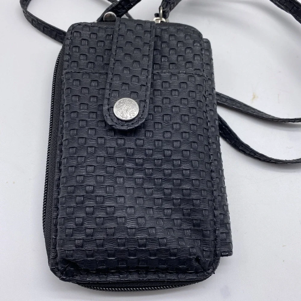 Woven Zip Around‎ Wallet Wristlet Cellphone Crossbag